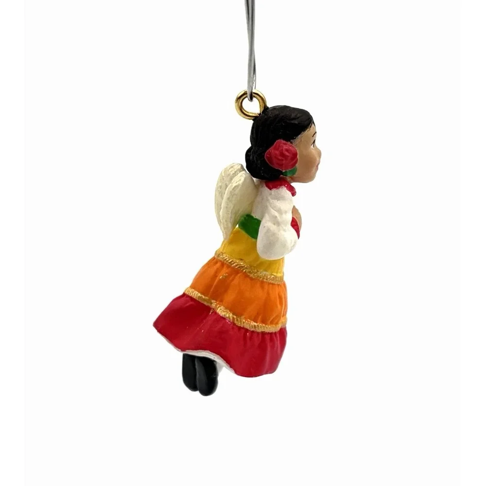 1996 Hallmark Keepsake Miniature Ornament Joyous Angel Feliz Navidad Vintage